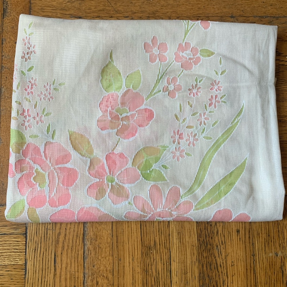Vintage floral curtain